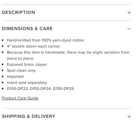 NWT Serena & Lily Fisherman’s Knit Pillow Cover - Picture 6 of 12